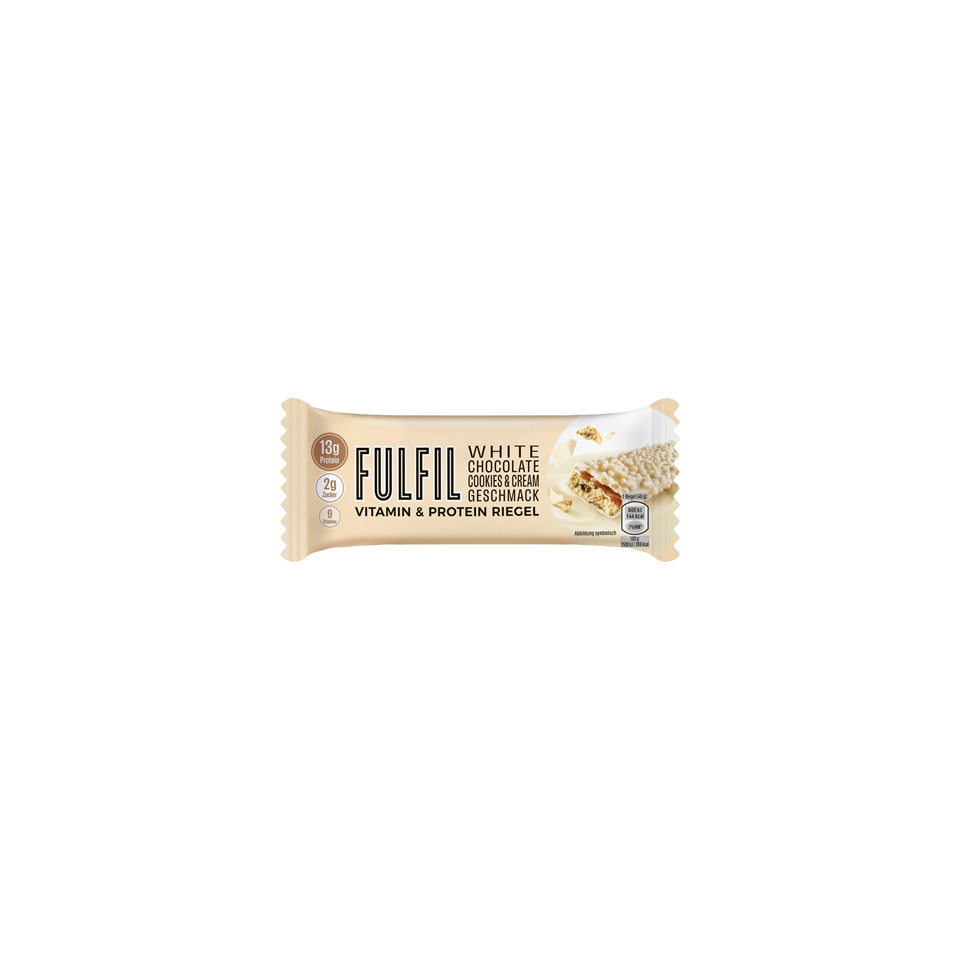 Proteinriegel, White Chocolate, Vitamin & Protein, Cookies & Cream, Riegel