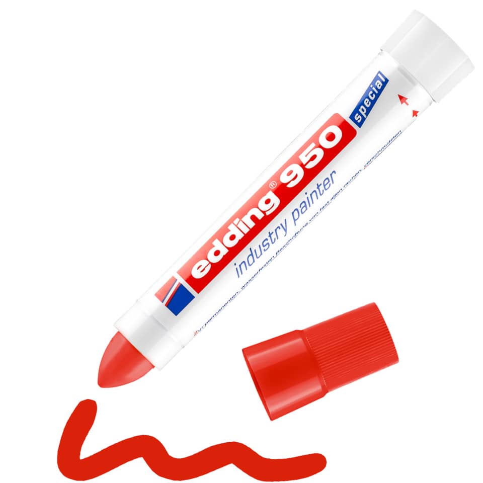 Bleistift, Marker, Roter Marker, Farbmarker, Edding 950