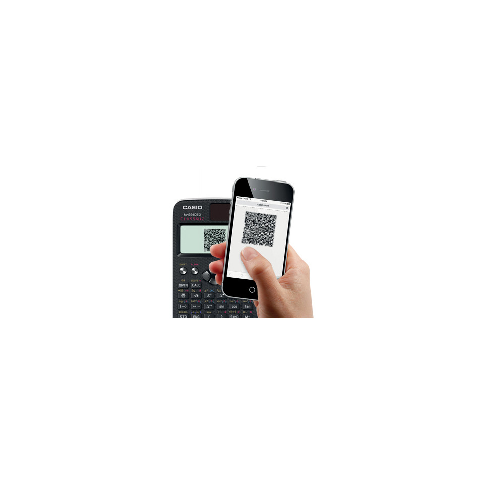 QR-Code, Smartphone, Taschenrechner, Casio, Hand