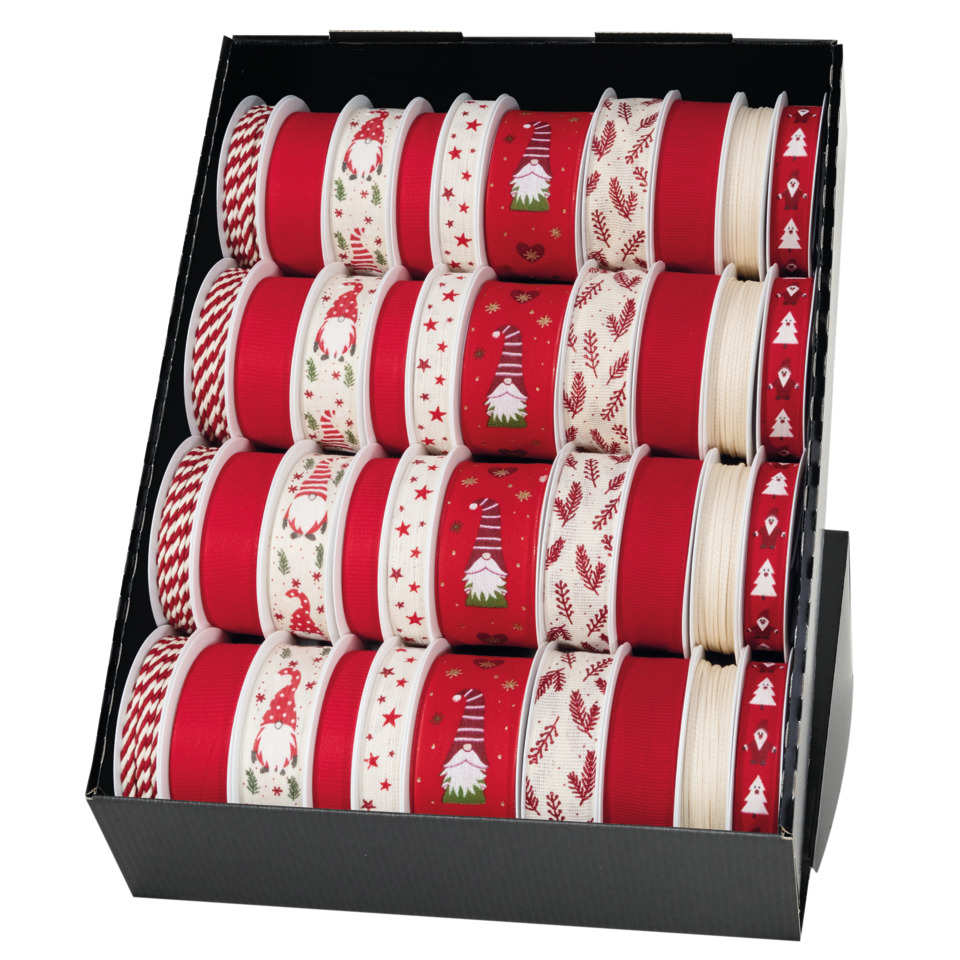 Ribbon, Garnitur, Dekorband, Weihnachtsband, Rot