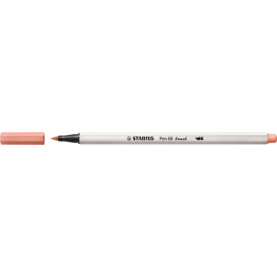 Marker, Flachpinsel, Peach-tönung, Pen68, Stabilo