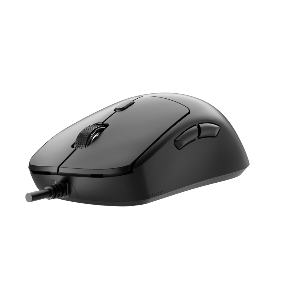 Maus, Kabelmaus, optischer Sensor, schwarz, Scrollrad