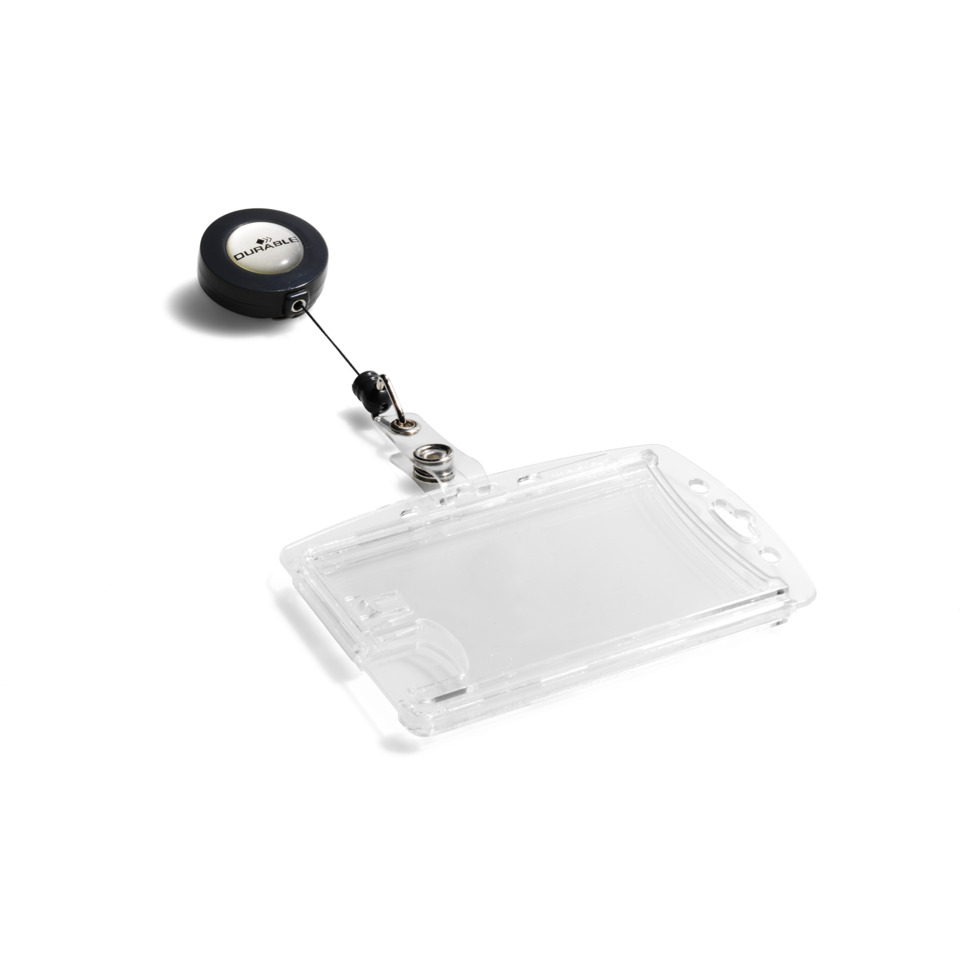 Clip, Badge reel, Retractable, Klarsichtgehäuse, Kabelrolle