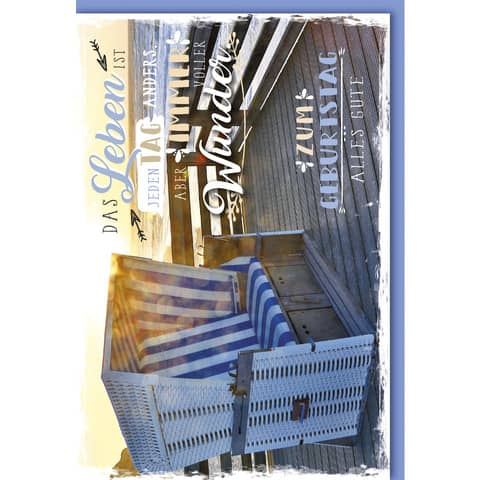 Geburtstagskarte Braun+ Company 5005-22045