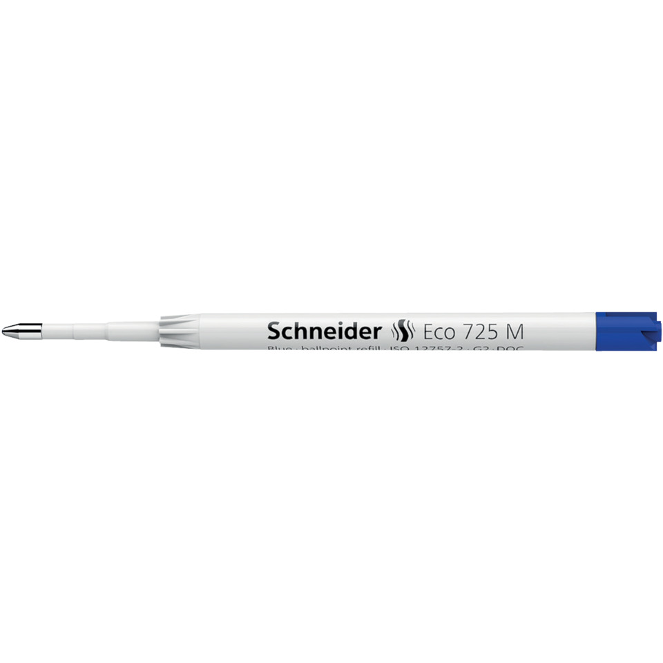 Schraubenkappe?, Kugelschreiber, Feinminenstift, Punkteinsatz?, Schneider Eco 725 M