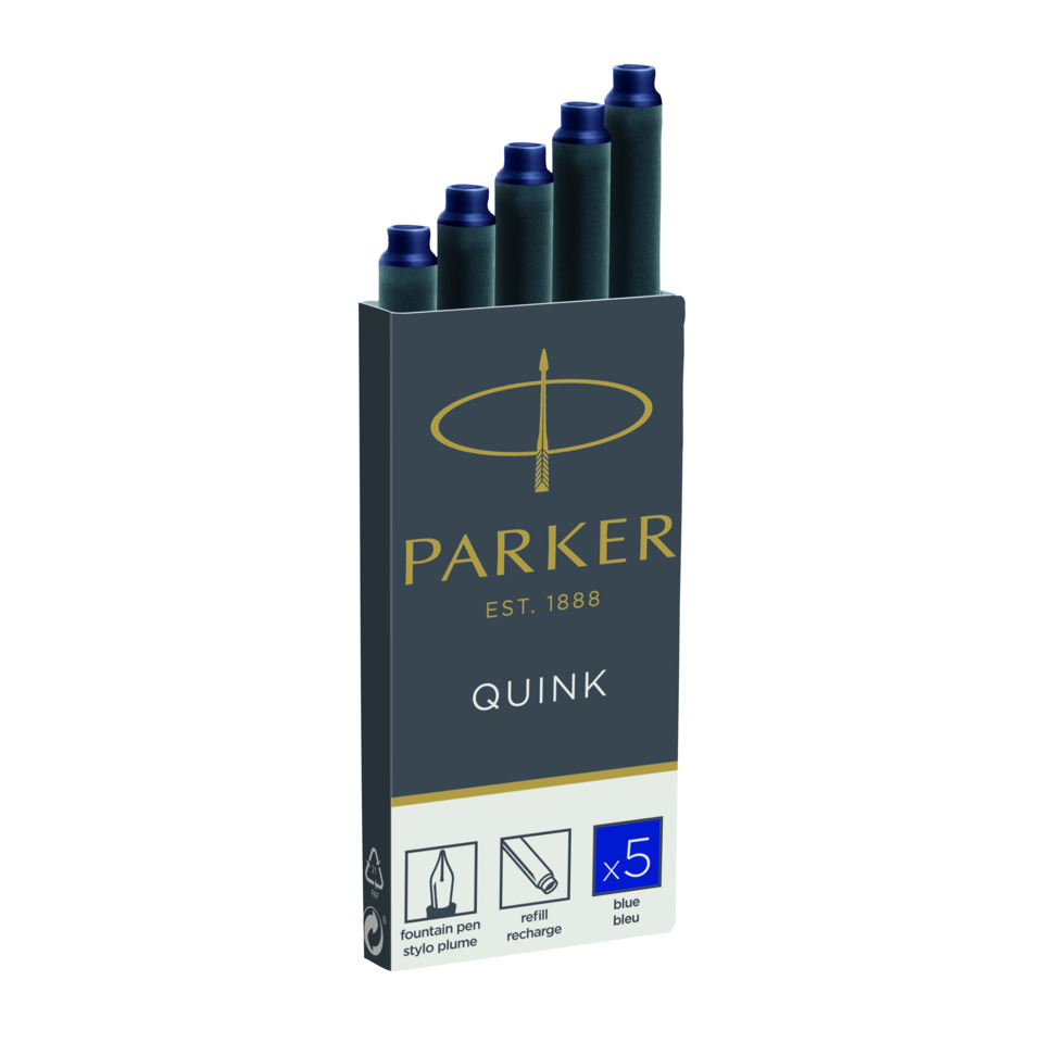 Tintenpatronen, Kugelschreiber-Ten, Nachfüllpack, Blau, Pen, Fountain pen, Nachfüllbare Tintenpatronen, Bleistiftfüllung, 5er-Pack