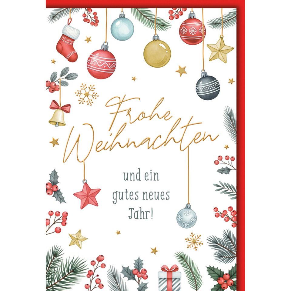 Weihnachtskarte, Weihnachtsgruß, Kartenmotiv, Dekor, Buntschrift
