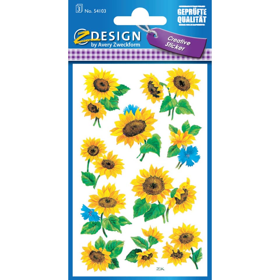 Sonnenblumen, Sticker, Blumenmotiv, Dekosticker, Pflanzen