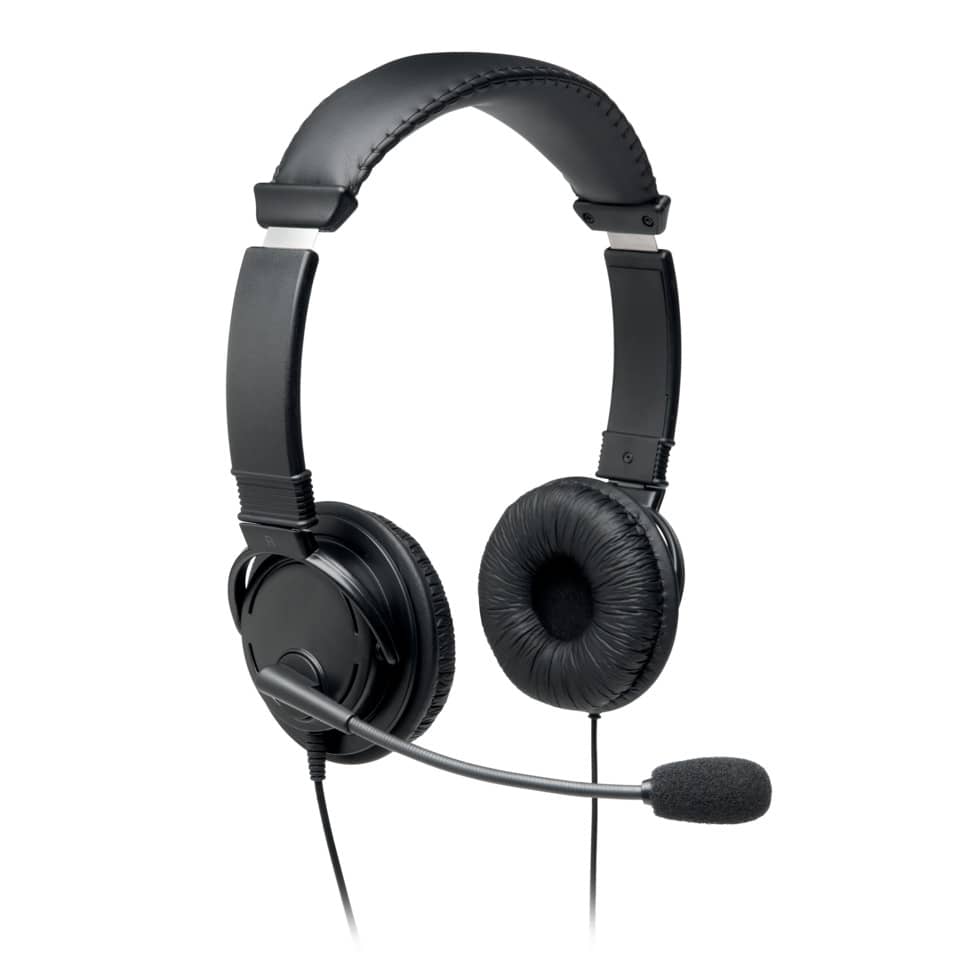 kopfhörer, headset, kabelgebunden, mikrofon, ohrenpolster