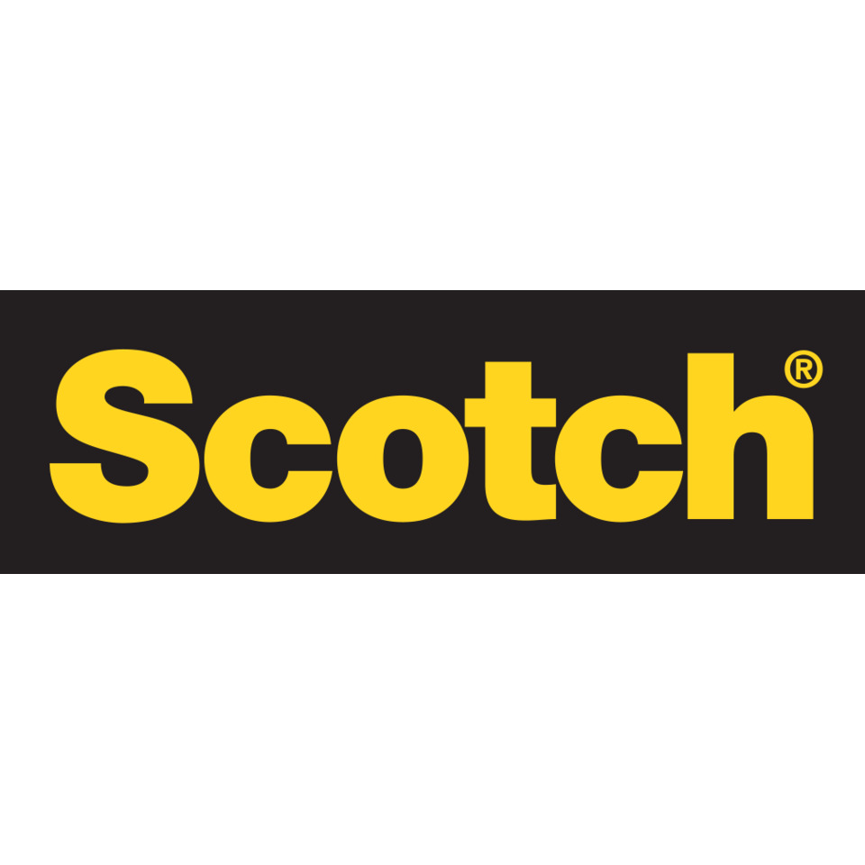 Logo, Scotch, gelbe Schrift, schwarzer Hintergrund, Markenzeichen