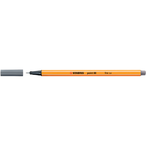 Fineliner point 88®, 0,4 mm, dunkelgrau STABILO 88/96