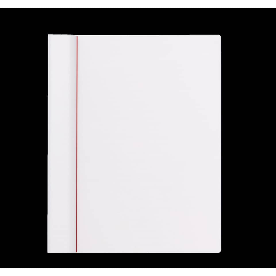 Notizbuch, weißes Notizbuch, roter Lesezeichen, geschlossenes Notizbuch, einband ohne Muster