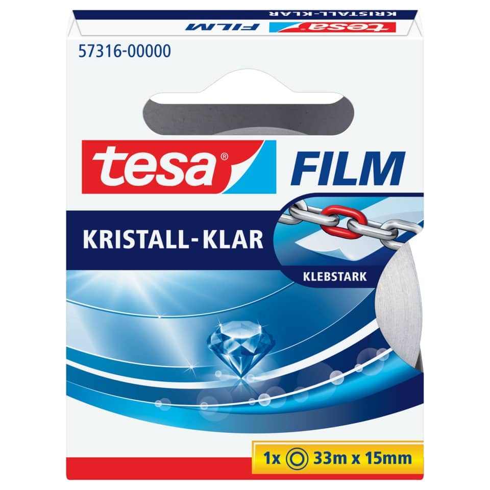 Klebeband, Filmcollant, Kristall-Klar, Klebeband stark, Diamantoptik