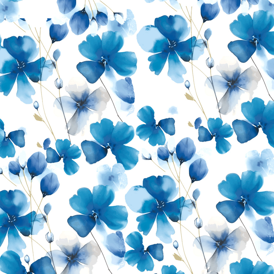 blumenmuster, blau, floral stoff, baumwolle, muster wallpaper