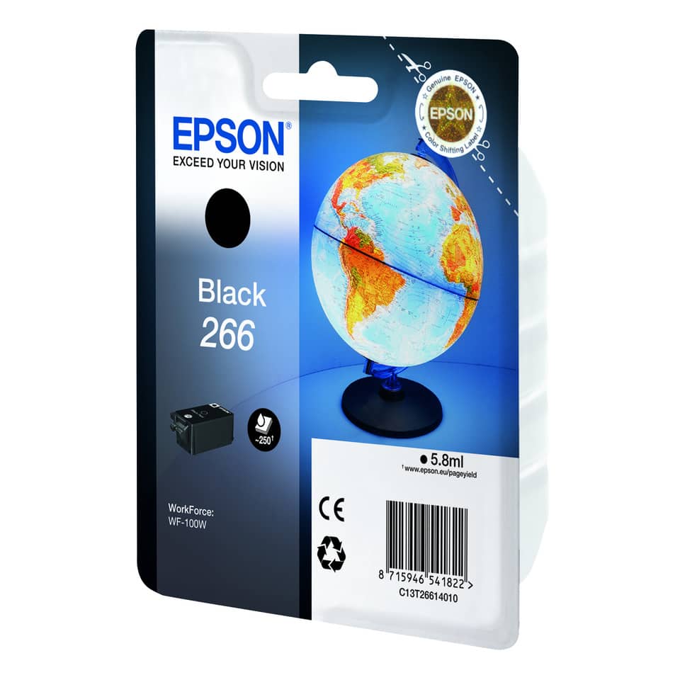 Tintenpatrone, EPSON, Schwarz, Geographie-Globus, Mini-Druckertinte