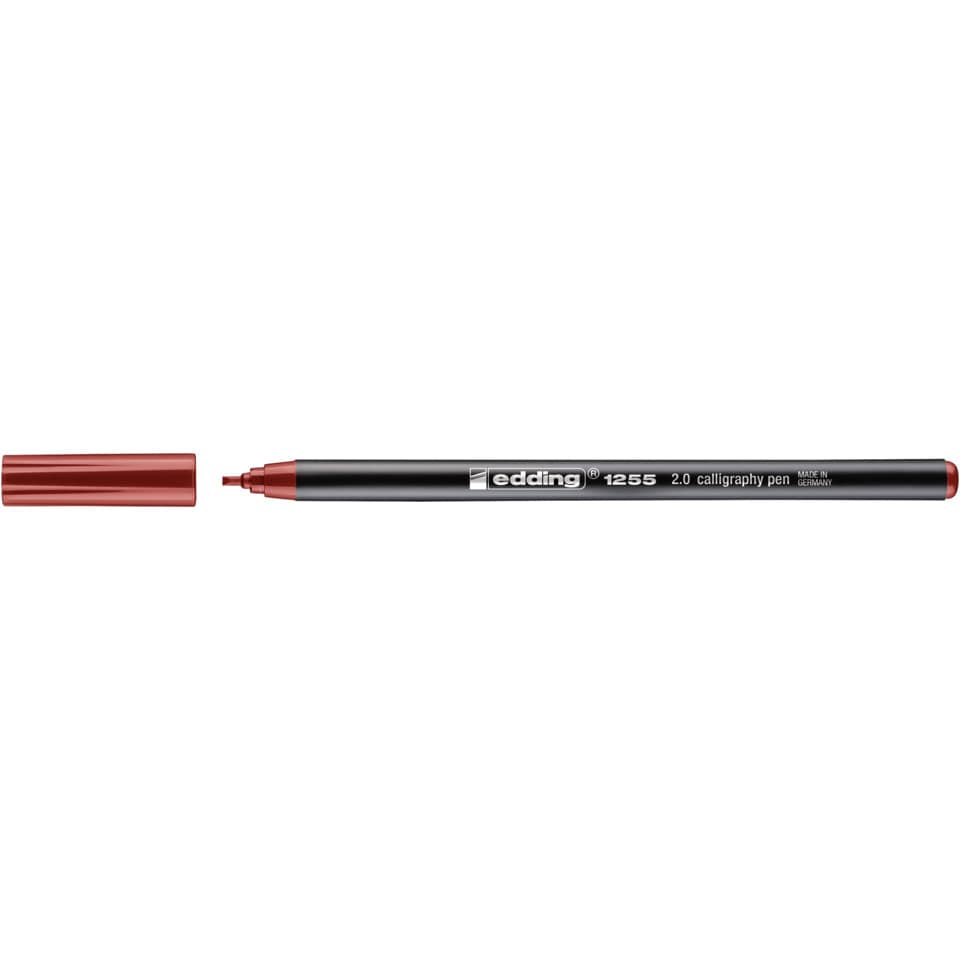 Kalligraphie Stift, Fineliner, Rot, Schwarz, Kein Markenname