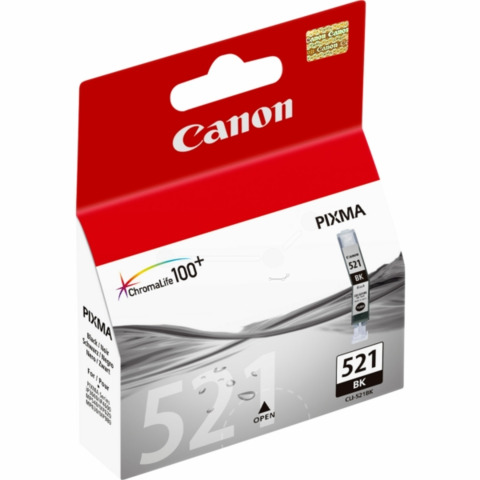 Inkjetpatrone CLI-521 schwarz   9ml CANON 2933B001
