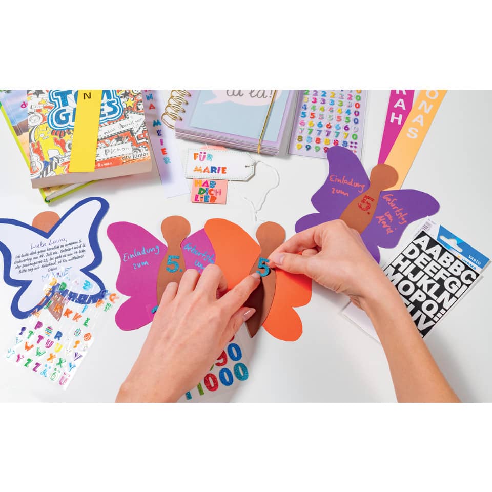 Geschenkset, Papierflügel, Karte, Bastelset, Geldgeschenk