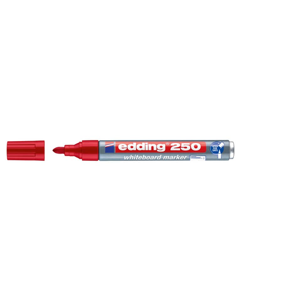 Boardmarker 250, 1,5-3mm, Rundspitze, rot EDDING 4-250002