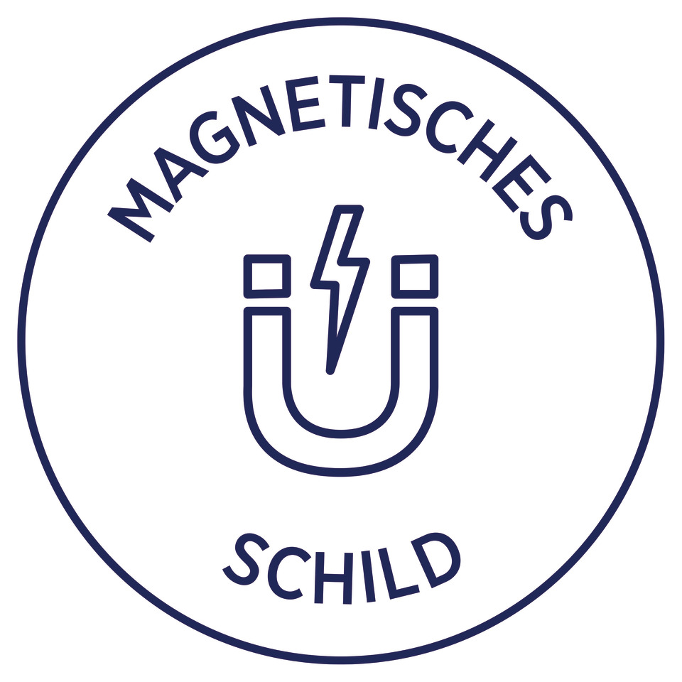 magnetisches, schild, symbol, logo, u