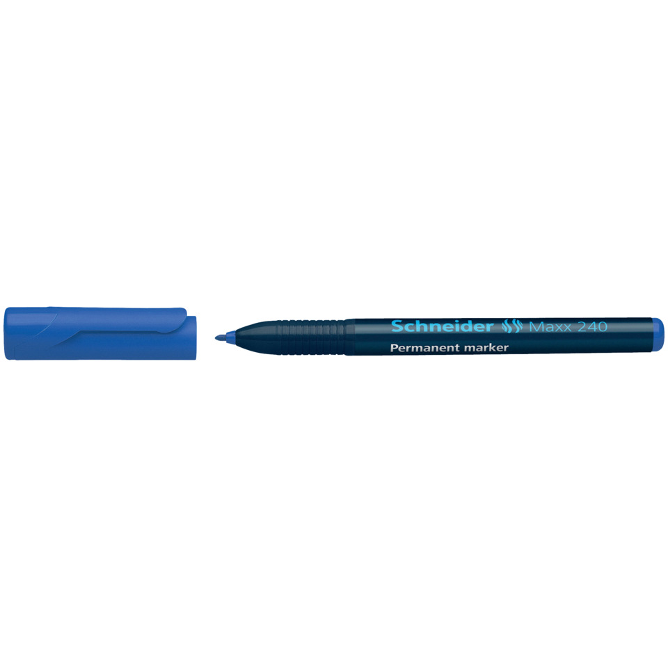 Permanent marker, Blauer Marker, Schneider, Feinspitze, Stift