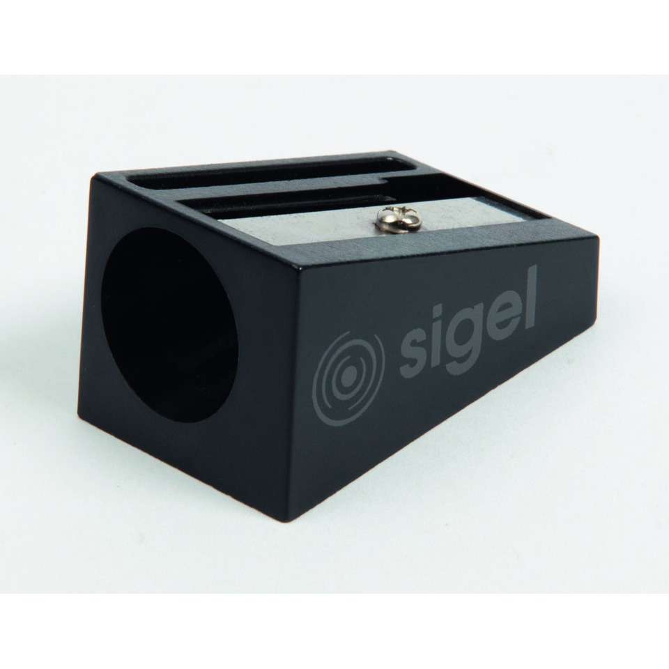 kabelhalter, schwarz, blockform, metall, sigel