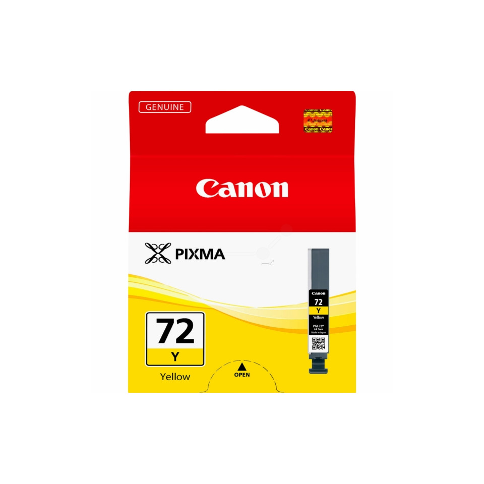 Tintenpatrone, Canon, 72Y, Yellow, PIXMA, Tintenpatrone, Pigmenttinte, Canon, 72Y, Yellow