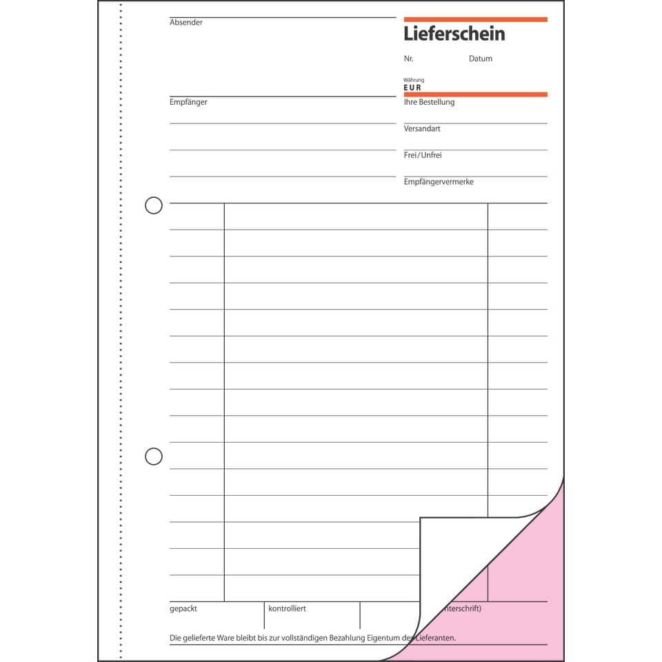 Lieferschein, Dokument, Papierform, Formular, Klebeetikett