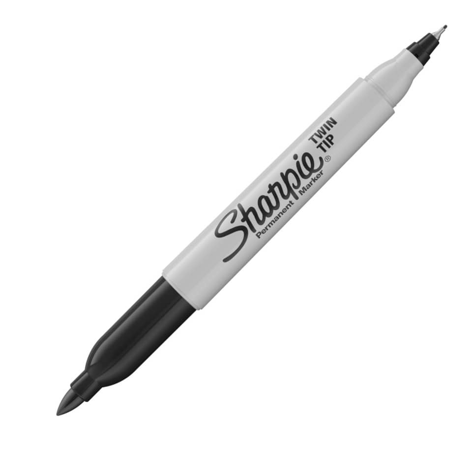 Permanentmarker, Marker, Fine-point, Twin-tip, Whiteboard marker