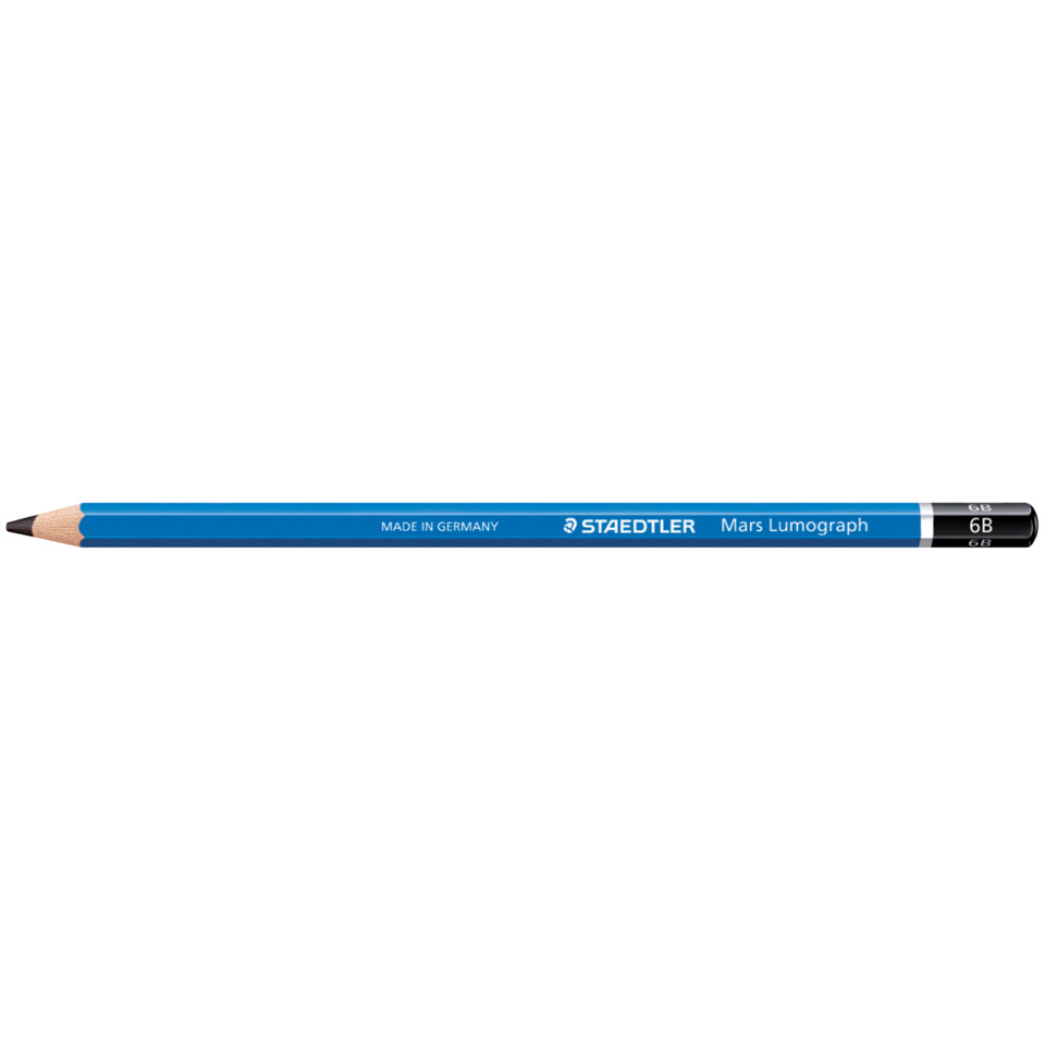 Bleistift, Blau, Mars Lumograph, STAEDTLER, Holzbleistift