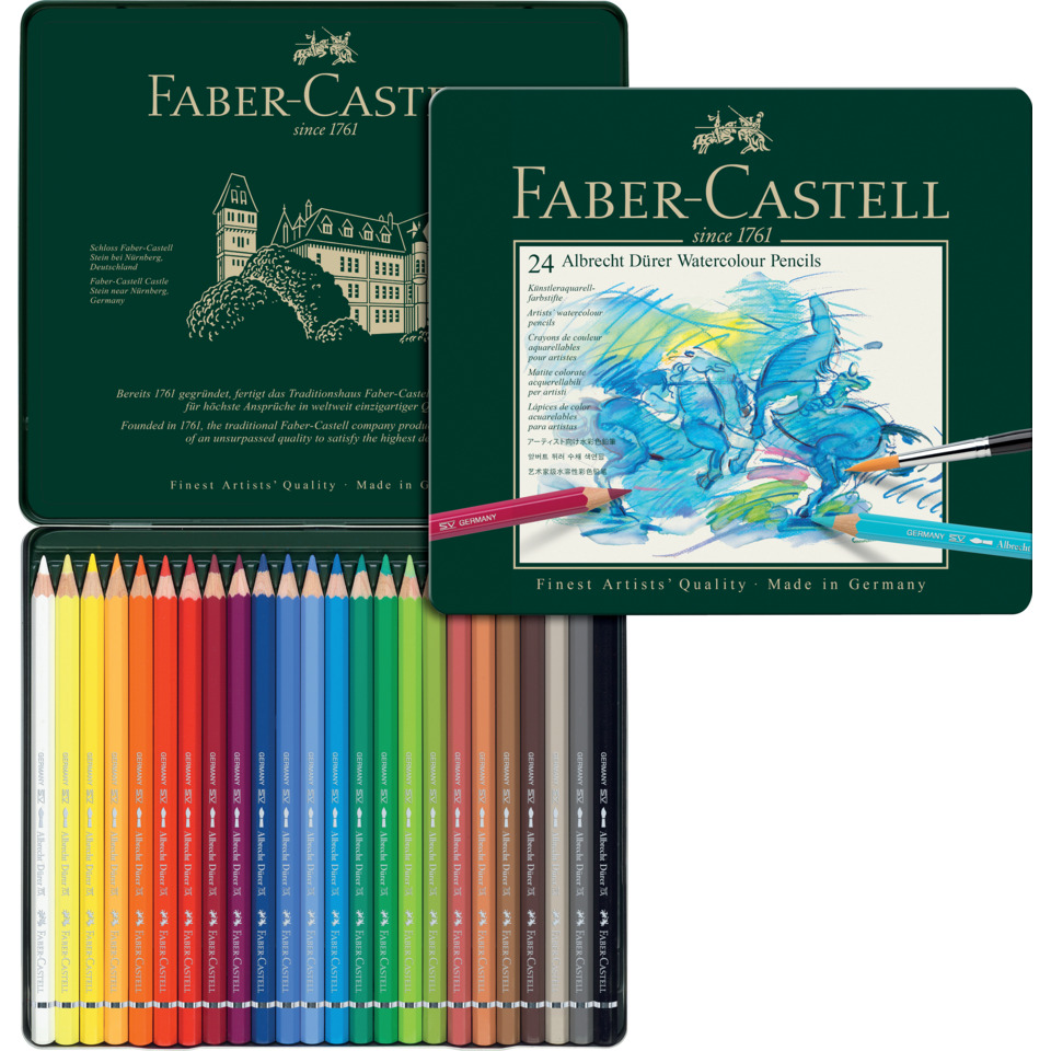 color pencils, colored pencils, tin, set, art supplies