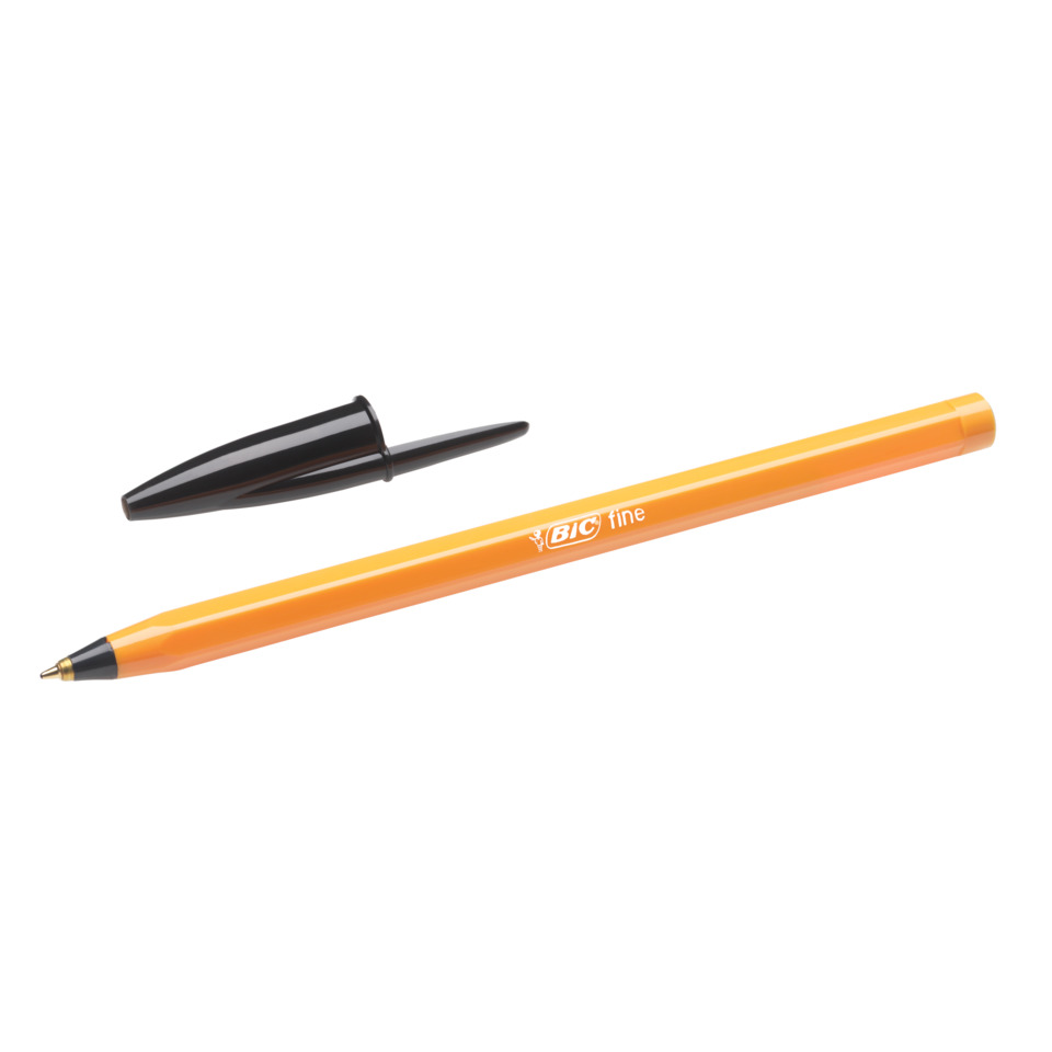 Kugelschreiber, Fineliner, orange, Kapazpen, Clip-Deckel