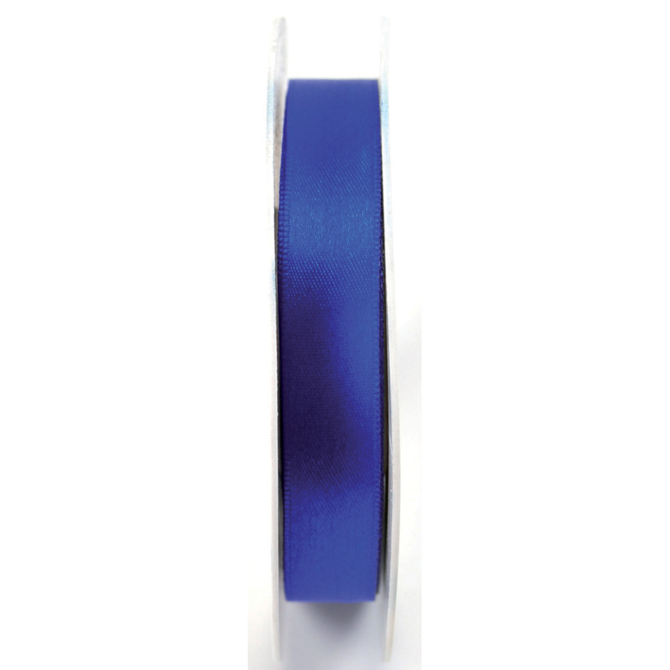 Satinband, Blaues Band, Lamminsband, Blaues Gewebe, Gerolltes Band