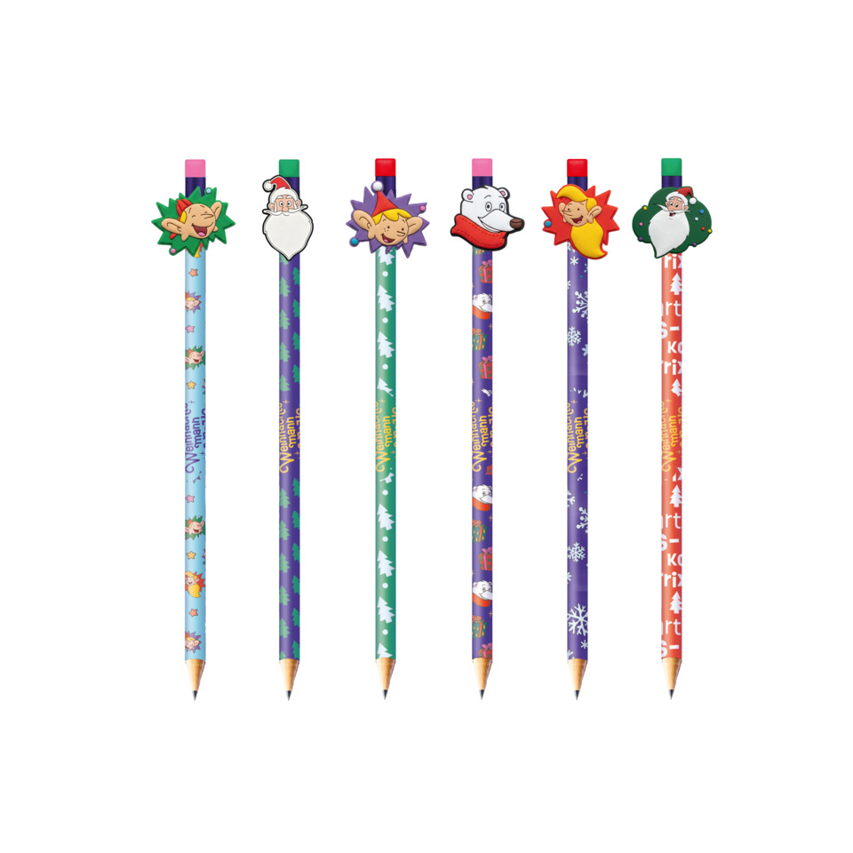 Bleistift, Weihnachten, Zuckerthema, Rutschfeste Spitze, Motivaufkleber