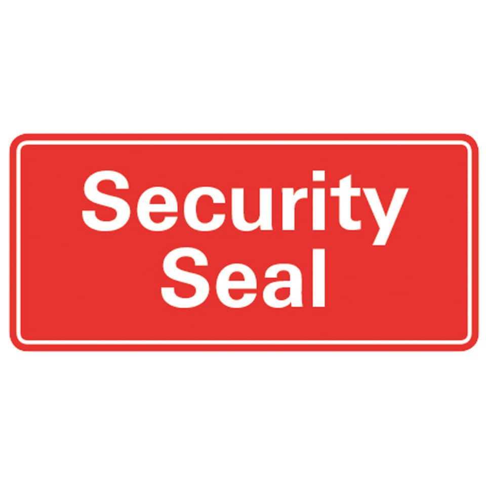 security seal, seal, red seal, label, warning label