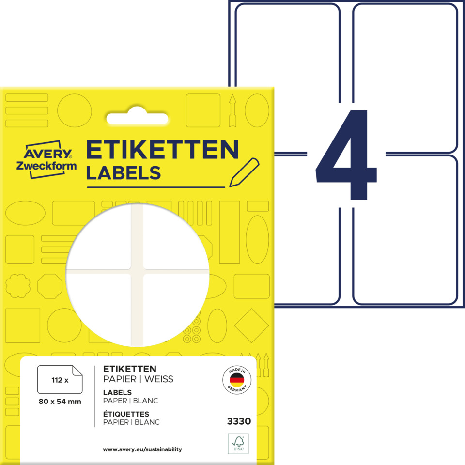 Etiketten, Labels, Papier, Weiß, Kartenverpackung