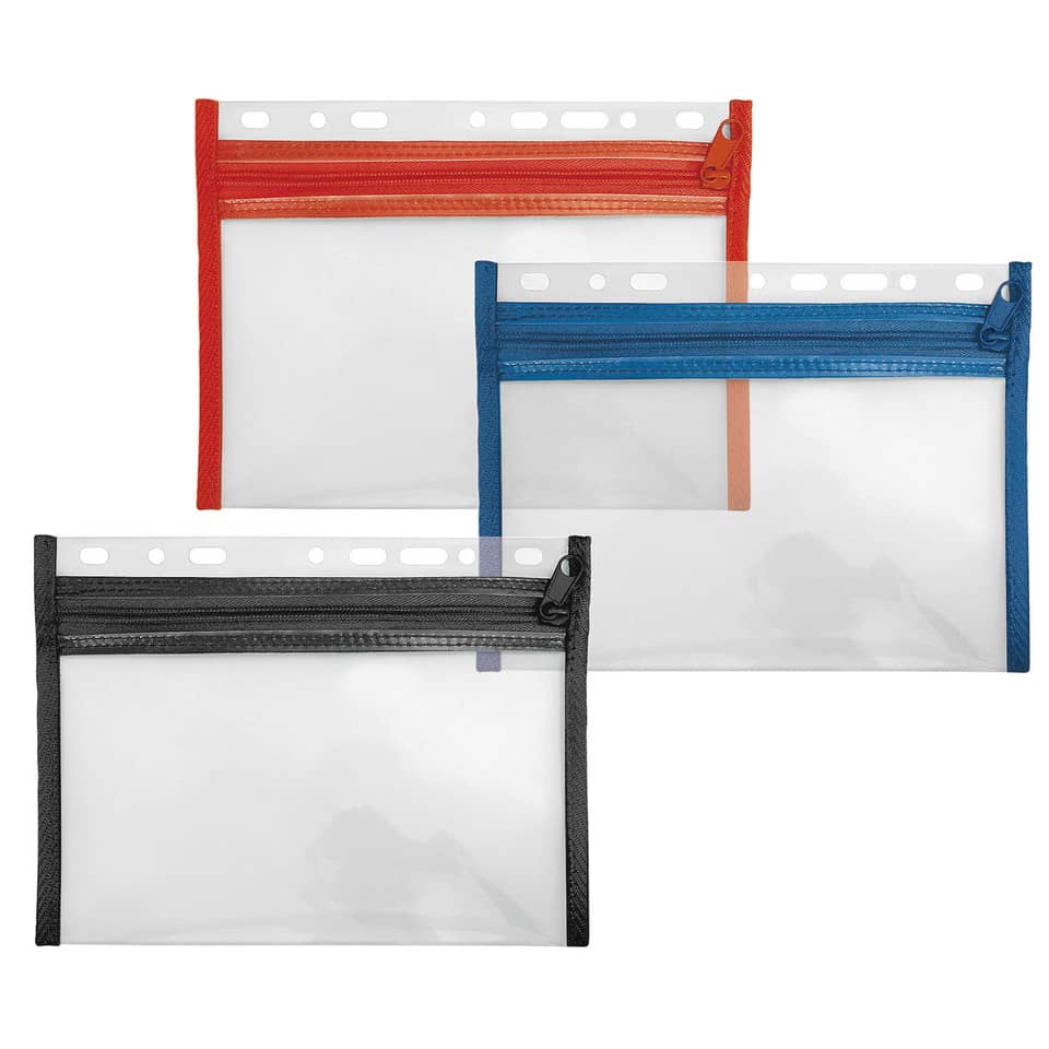 Kunststofftasche, Reißverschluss, Klarfach, Schmucktasche, Schutzhülle