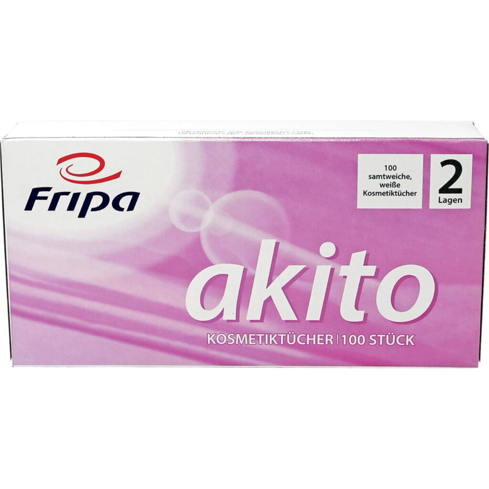 Kosmetikprodukte, Kosmetiktücher, 100 Stück, Paketbox, Zwei Lagen