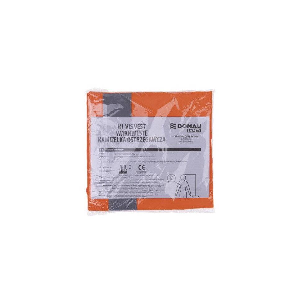 Warnweste, Orange, Sicherheitsweste, High-Vis, Kleidung