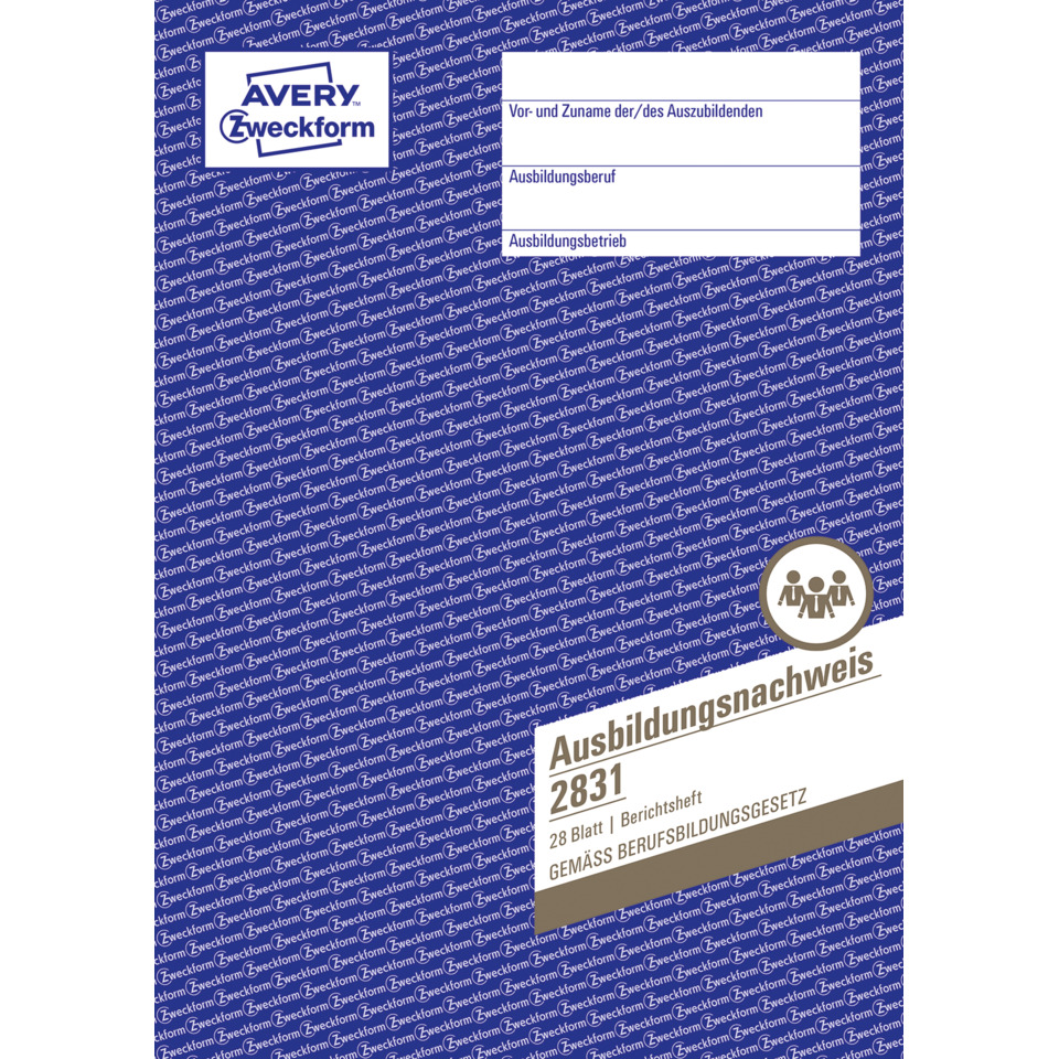 Ausbildungsnachweis, Berichtsheft, Ausbildung, Zweckform, Dokument, Ausbildungsnachweis, Berichtsheft, 28 Seiten, Berichtsheft Berufsschule, Ausbildungsdokument