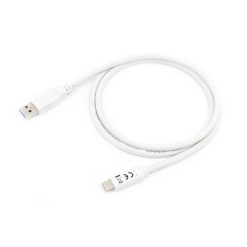 USB-C-Kabel, USB 3.0, Datenkabel, weißes Kabel, Steckverbindungen