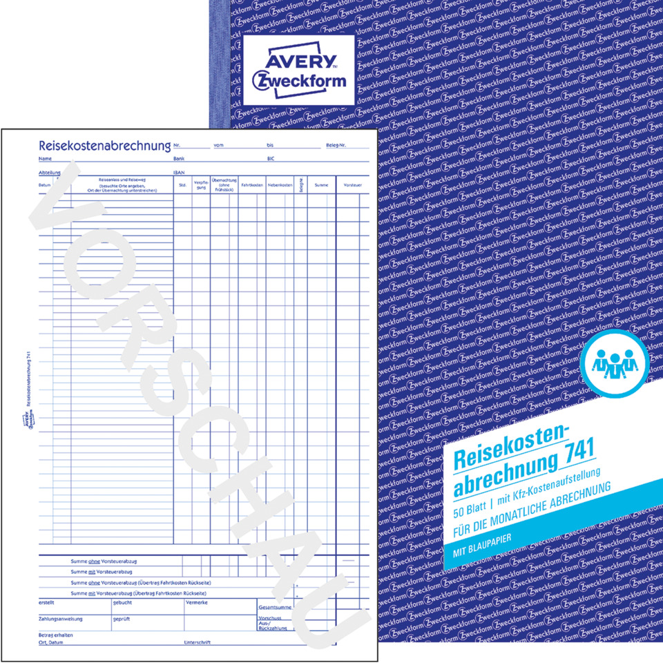 Rechnung, Abrechnung, Reisekosten, Formular, Papier