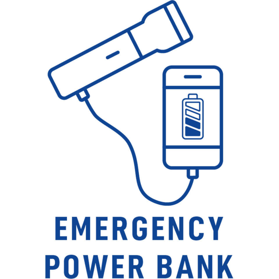 Notfall-Powerbank, Powerbank, Mobiler Akku, Akkupack, USB-Ladegerät