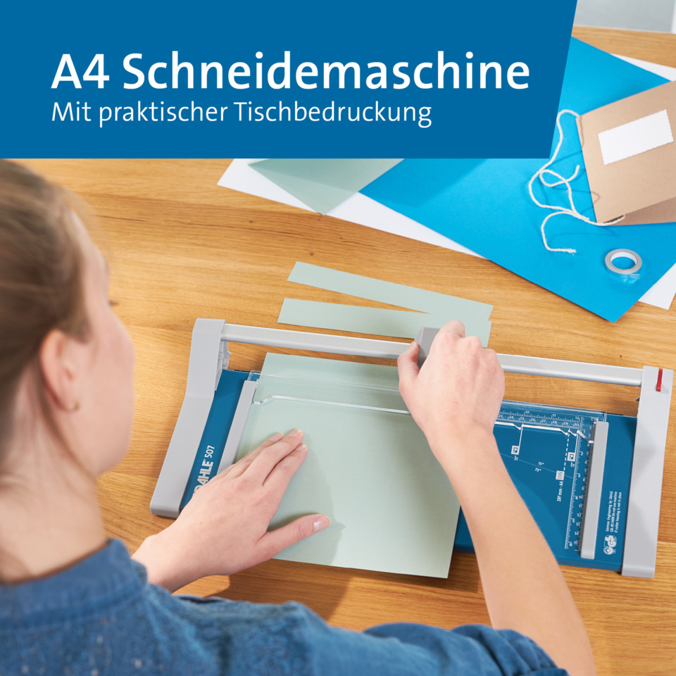 Schneidemaschine, Trennpapier, Bürogerät, A4 Format, Schneideblech