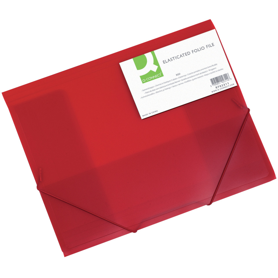 A4 Ordner, Roter Ordner, Elastischer Folio, Büroordner, Kunststoff/PP Ordner