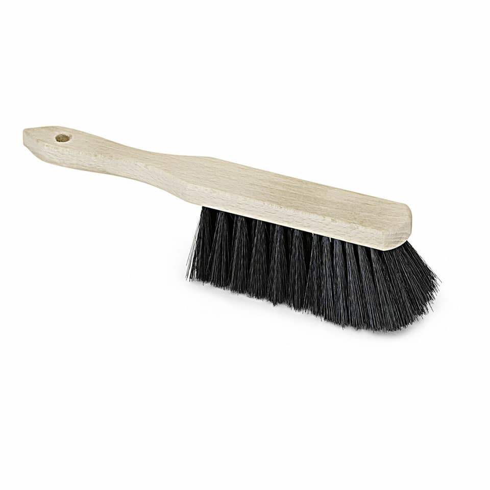 Schulebürste, Bürste, Reinigungsbürste, Holzgriff, Schwarzborsten