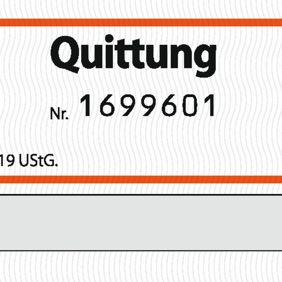 Quittung, Nr., Rechnung, Kassenzettel, Beleg