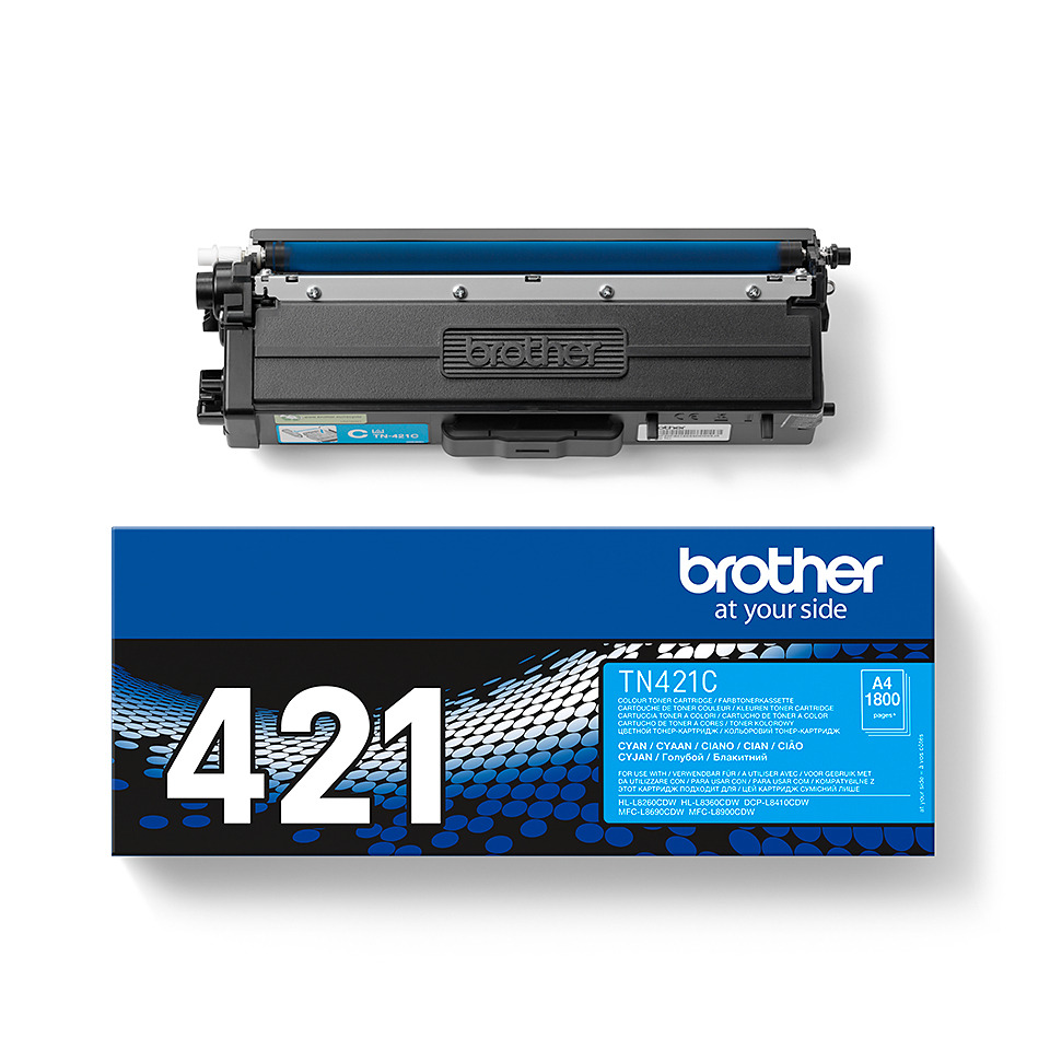 Toner, Tonerpatrone, Kassettentoner, Brother TN421C, A4 1800 Seiten