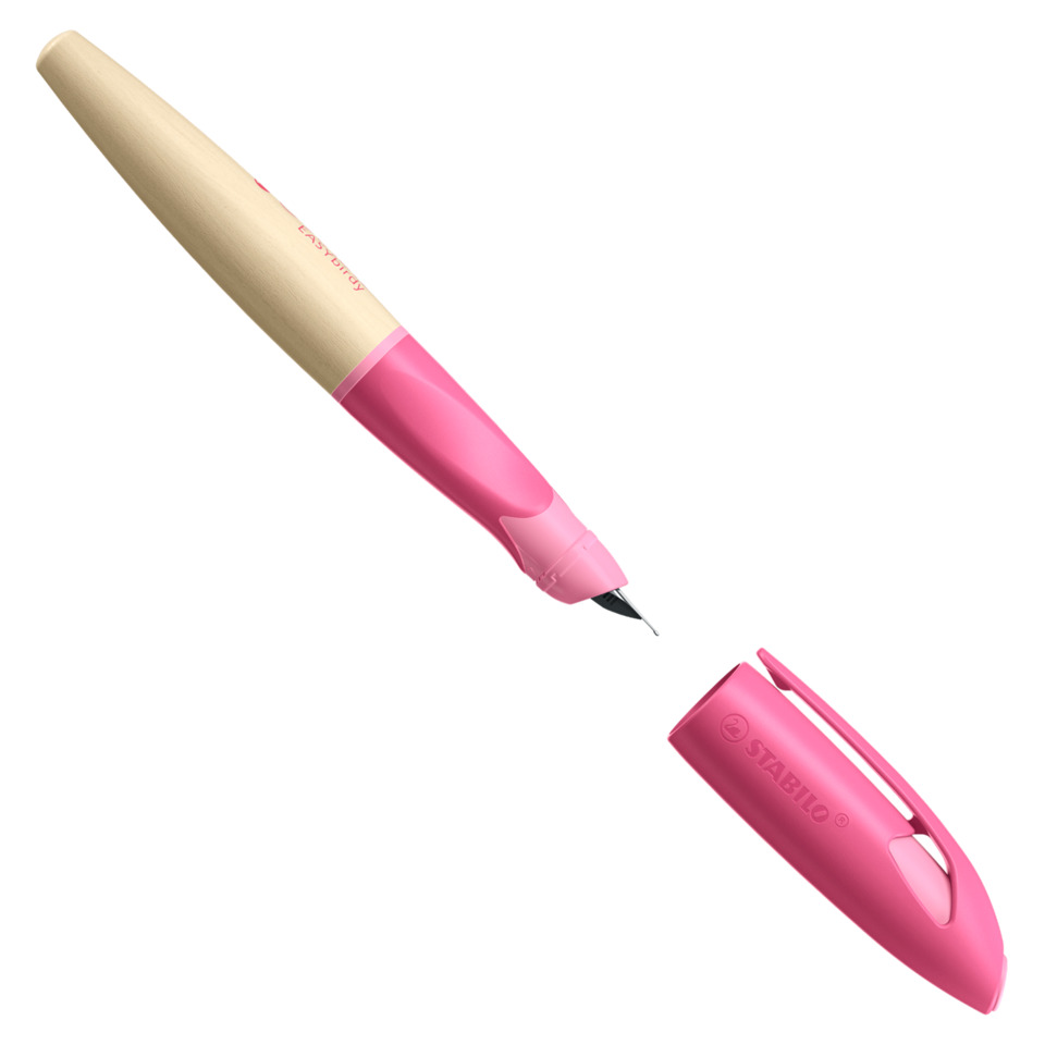 Kalligrafie-Stift, Farbton Pink, Holzgriff, Nachfüllbar, Spitzenschnitt