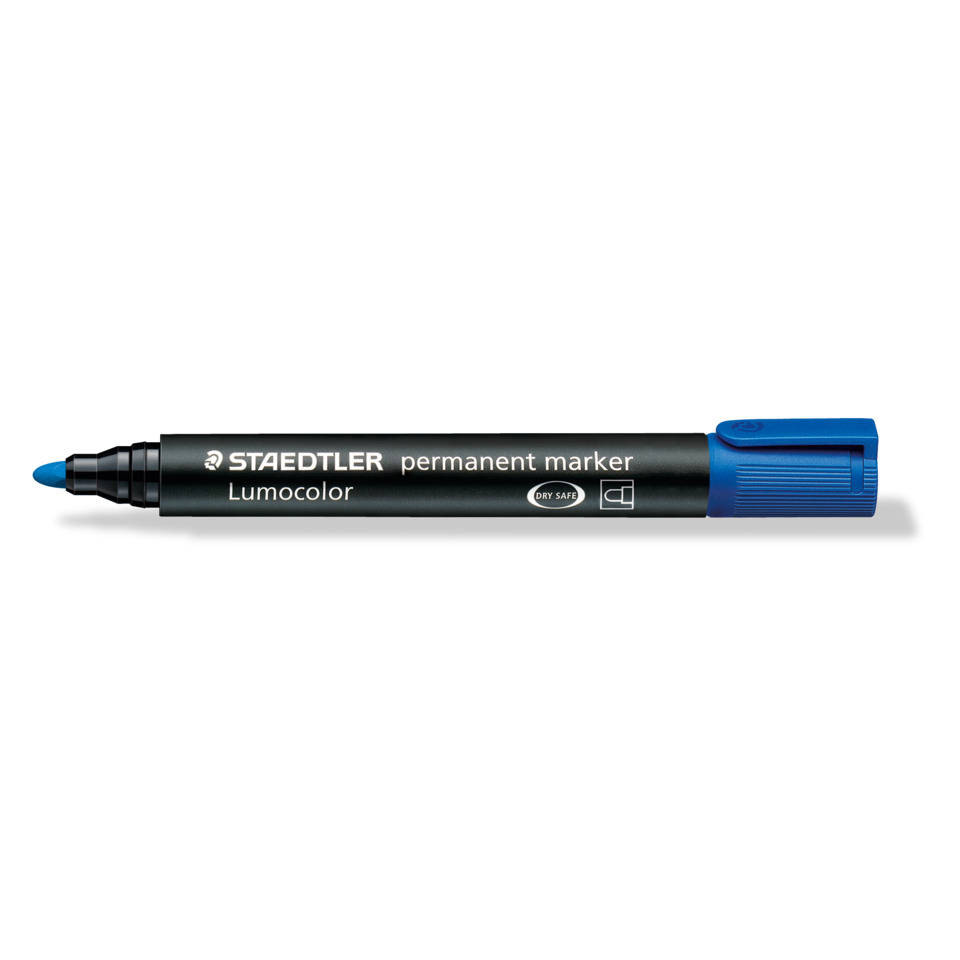 Permanentmarker, Lumocolor, Blau, Marker, Staedtler